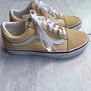 Vans Classic Yellow and White Shoes